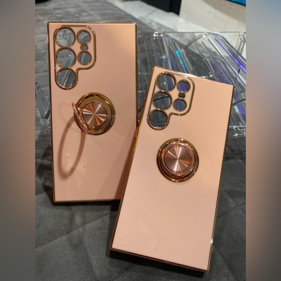 NWT 2 Samsung Galaxy S23 Ultra 5G Cases, Ring Holder Rose Gold Cases (Lot of 2) - Picture 4 of 12
